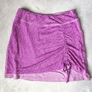 Athleta Crossroads Burnout Cinch Skirt in Purple/Purple Heather, Size Medium